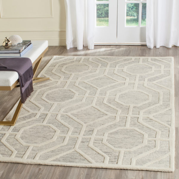 Medina HandTufted Light Gray/Ivory Area Rug & Reviews AllModern